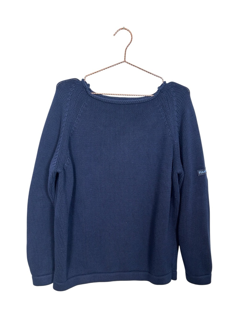 Panerai Roll Neck Sweater Blue Knit Cotton